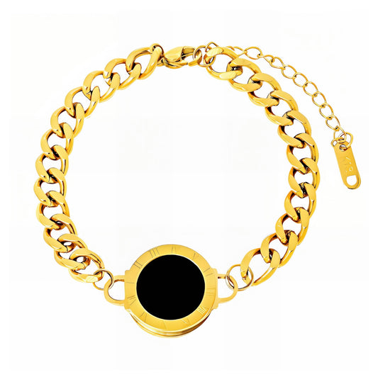 Bracelet, 18k Gold Plated Steel Waterproof