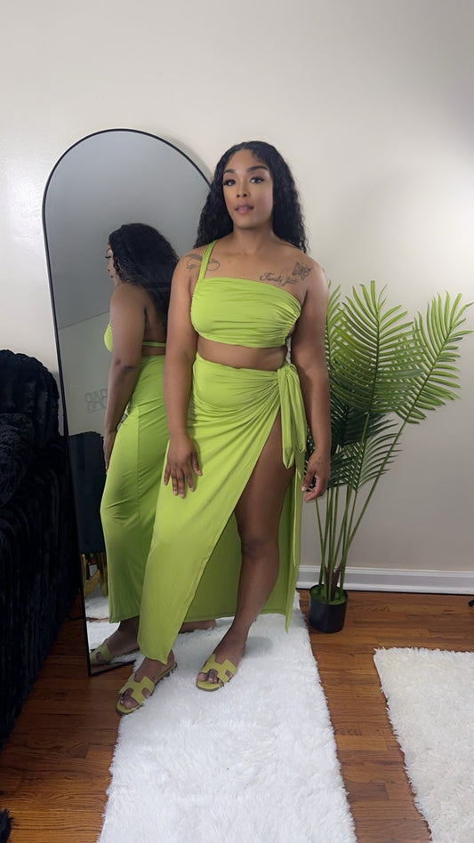 Island vibe skirt set