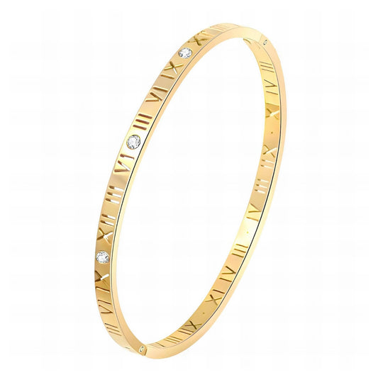 Bracelet, 18k Gold Plated Steel Waterproof