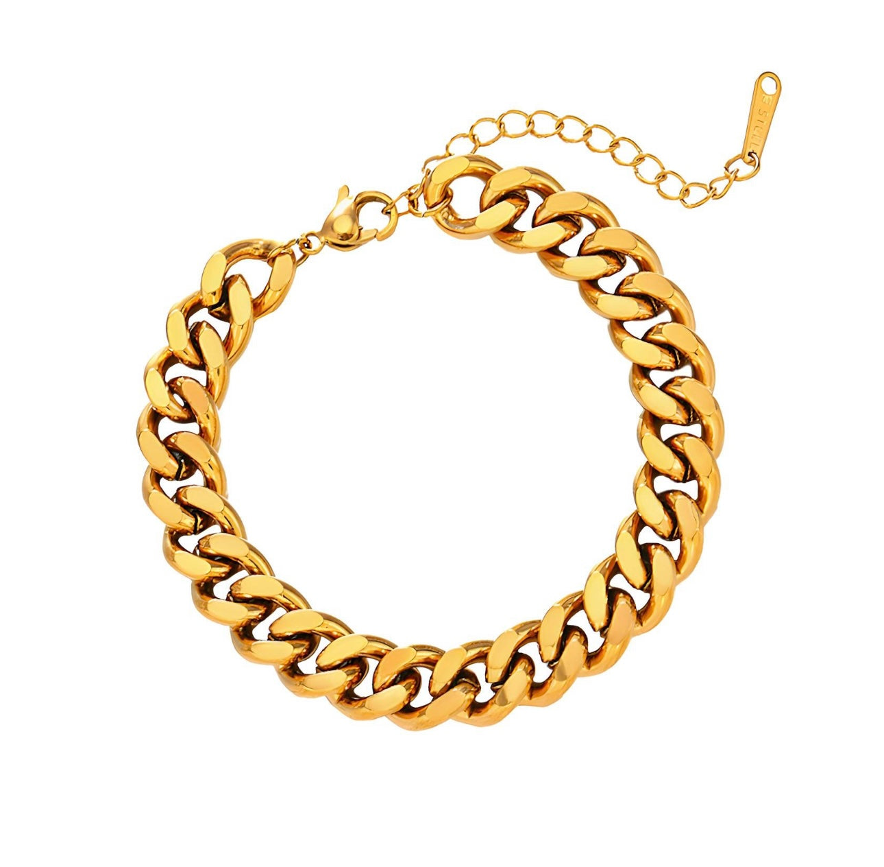 Bracelet, 18k Gold Plated Steel Waterproof