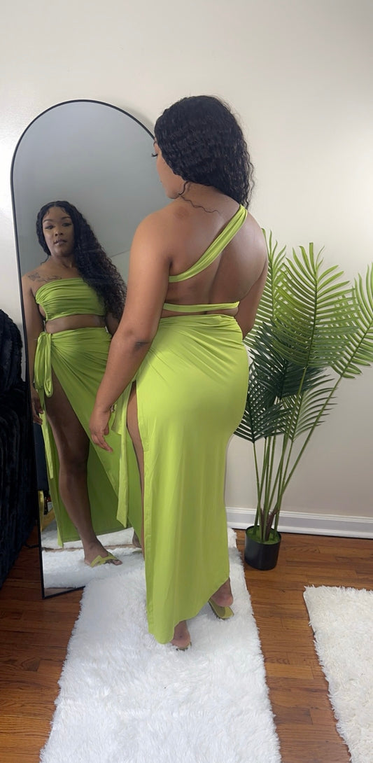 Island vibe skirt set