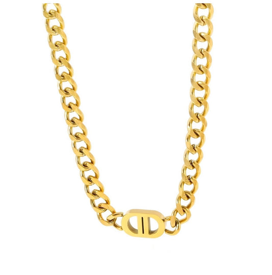 necklace 18k Gold Plated Steel, Waterproof