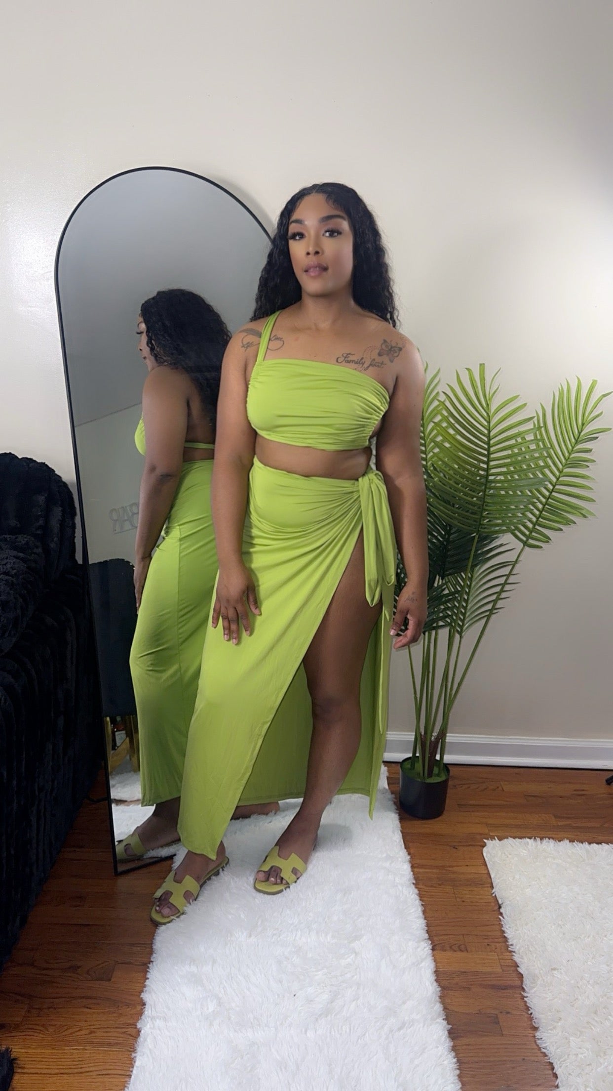 Island vibe skirt set