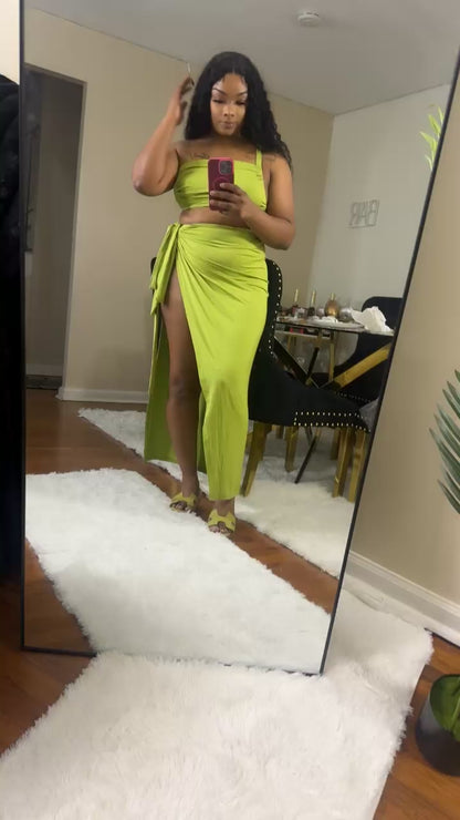 Island vibe skirt set