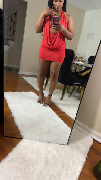 Sexy party red dress
